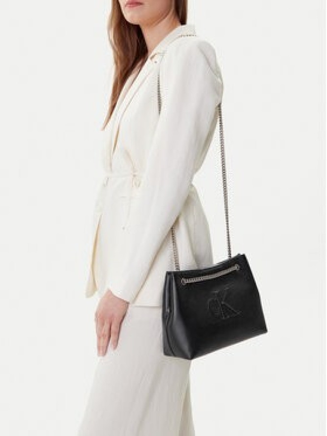 Calvin Klein Jeans Torebka Sculpted Chain Shoulder Bag LV04K3163G Czarny
