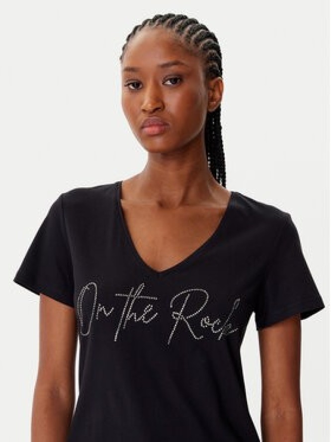 Morgan T-Shirt 242-DLUCAS Czarny Regular Fit