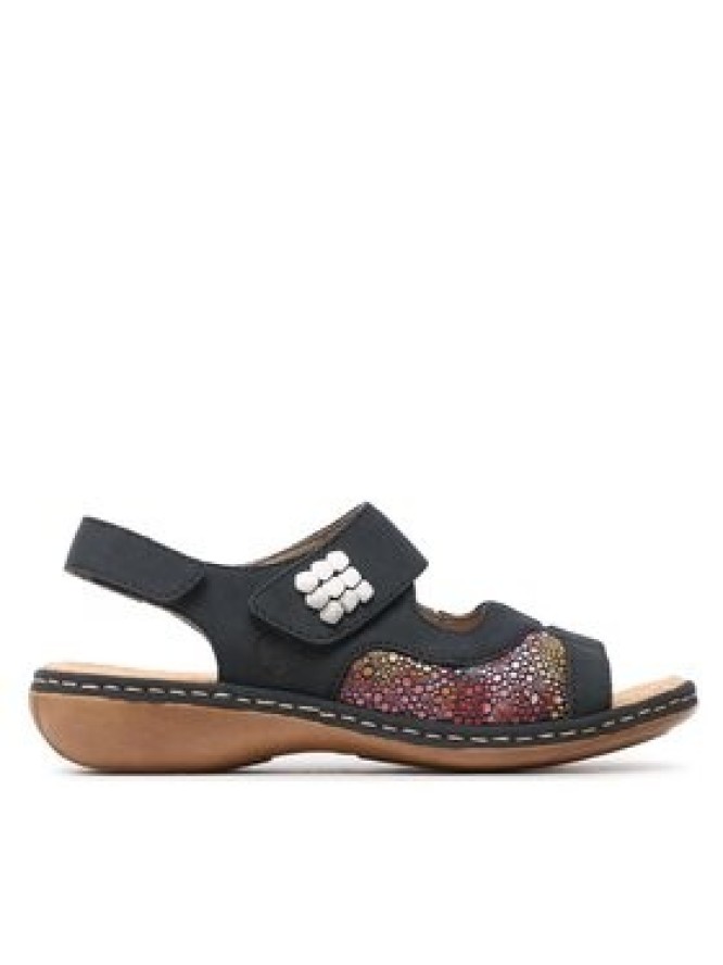 Rieker Sandały 65989-14 Granatowy