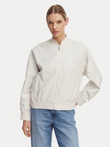 Calvin Klein Jeans Kurtka bomber LV047F510G Beżowy jasny Regular Fit