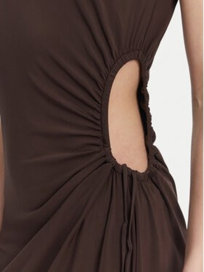 Max Mara Beachwear Sukienka letnia 2516621049650 Brązowy Regular Fit