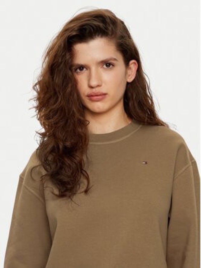 Tommy Hilfiger Bluza WW0WW41246 Brązowy Relaxed Fit