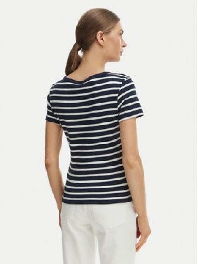 Tommy Hilfiger T-Shirt WW0WW49250 Granatowy Slim Fit