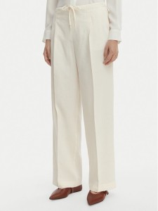 Marella Spodnie materiałowe Alloro 2613131115 Écru Regular Fit