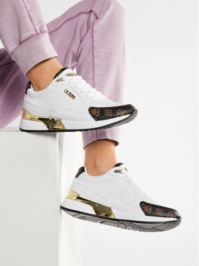 Guess Sneakersy Moxea FL5MOX FAL12 Biały