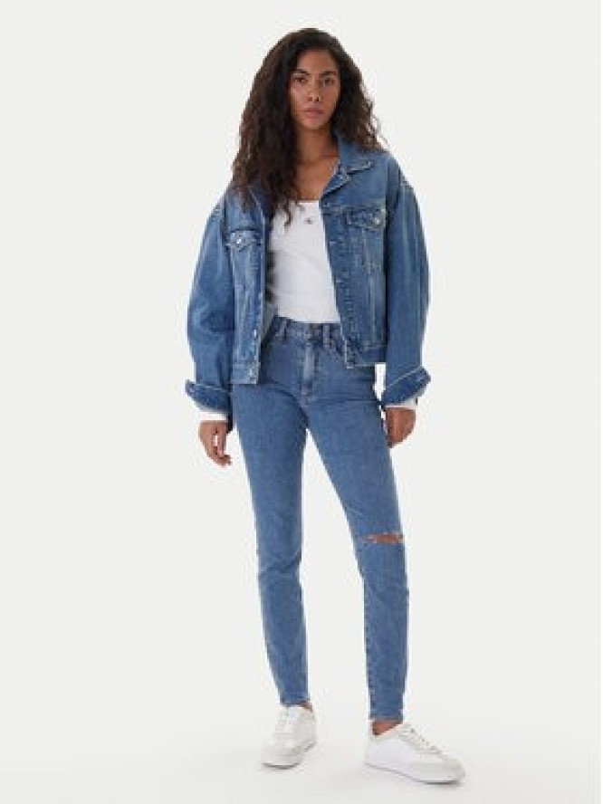 Calvin Klein Jeans Jeansy LV047E616G Niebieski Skinny Fit