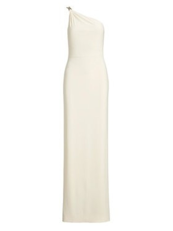 LAUREN RALPH LAUREN Sukienka wieczorowa 253980922003 Écru Slim Fit
