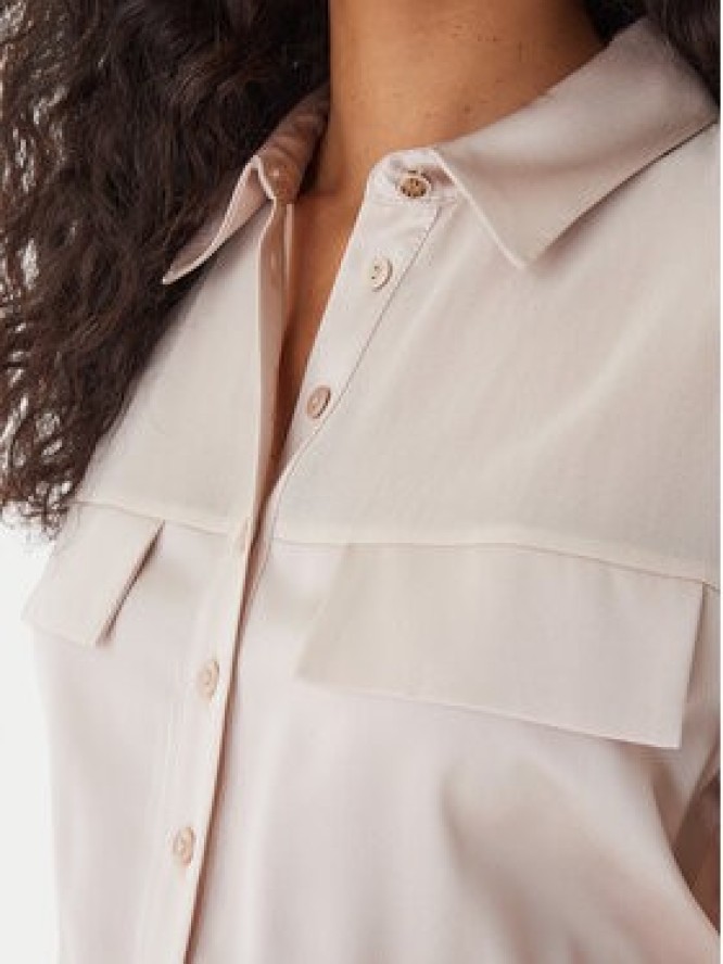 Fracomina Sukienka codzienna FY26SD2025W41101 Écru Regular Fit