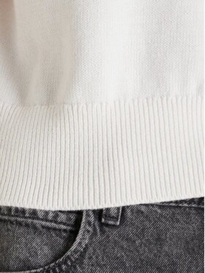 Calvin Klein Jeans Sweter Chunky LV044E306G Beżowy Regular Fit