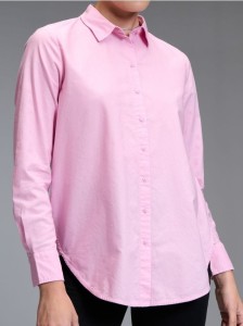 Koszula z kołnierzykiem - różowy