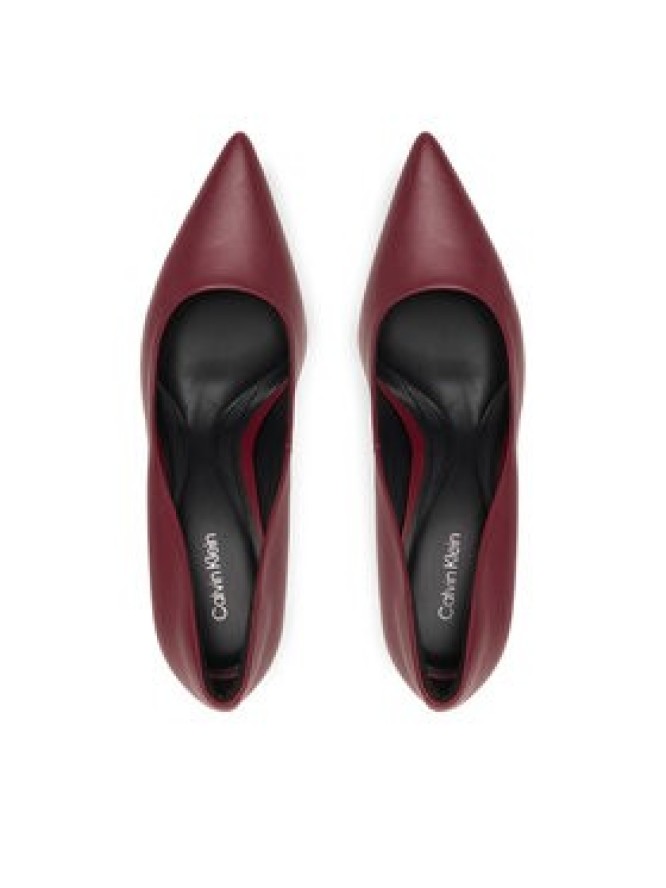 Calvin Klein Szpilki Ess Stiletto 90 HW0HW02608 Bordowy