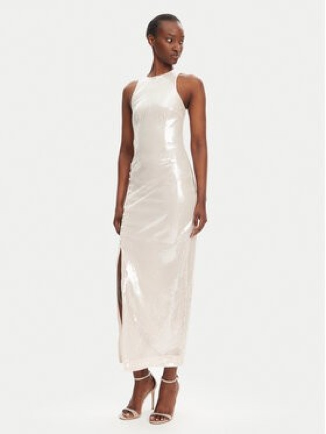 ROTATE Sukienka wieczorowa 113738800 Écru Slim Fit