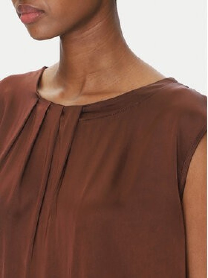 ViCOLO Bluzka TD0763 Brązowy Regular Fit