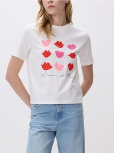 T-shirt z nadrukiem - biały