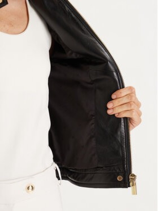 Marciano Guess Kurtka skórzana 6RGL09 7133A Czarny Regular Fit