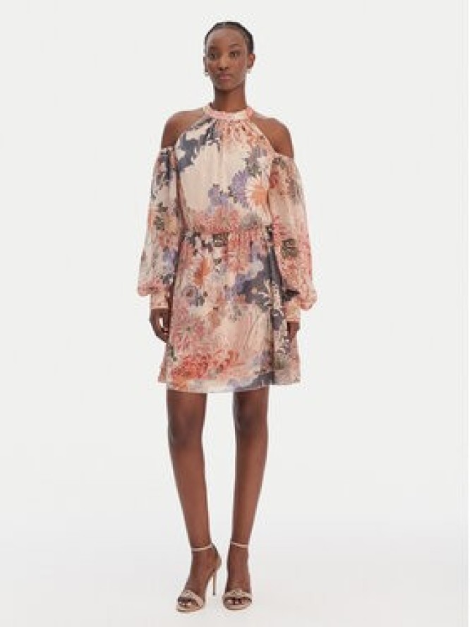 Guess Sukienka koktajlowa W6GK05 W1577 Beżowy Regular Fit