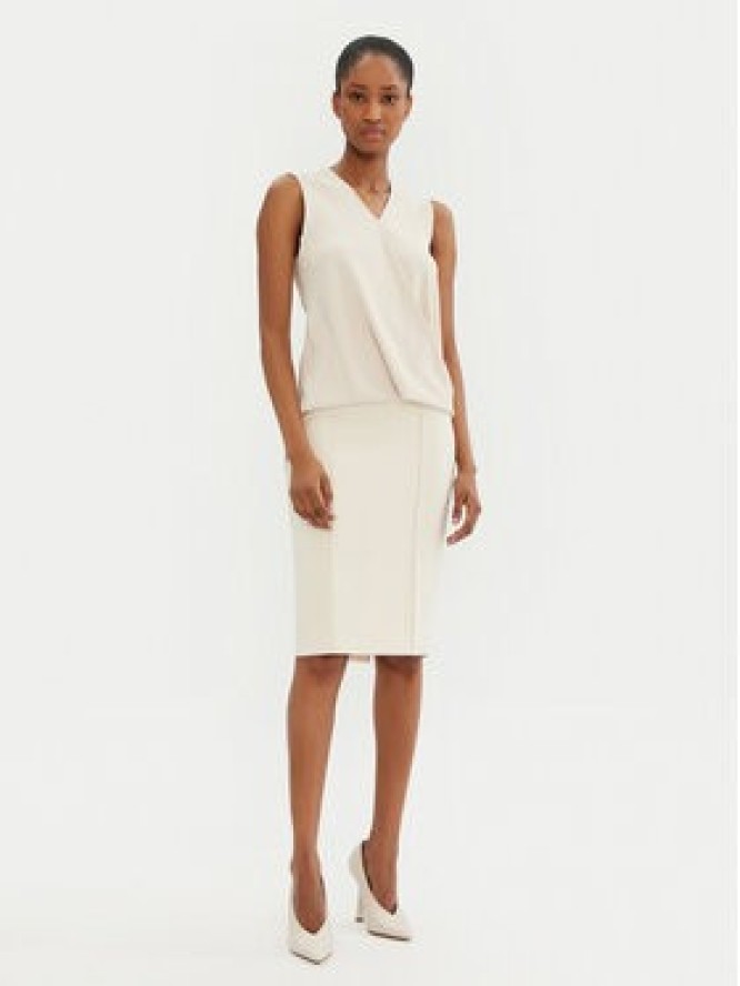 Rinascimento Bluzka CFC0122910003 Beżowy Regular Fit