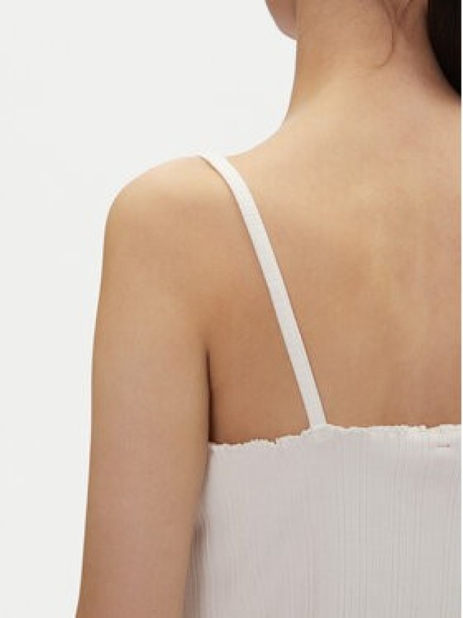 HUGO Top Rib_Vest 50540056 Écru Regular Fit