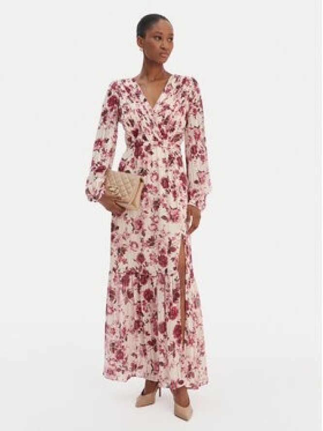 Guess Sukienka wieczorowa W6RK39 WJ712 Écru Regular Fit