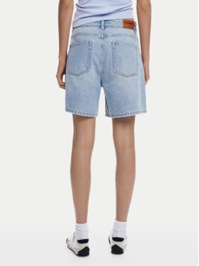 Desigual Szorty jeansowe Inidan 25SWDD24 Niebieski Straight Fit