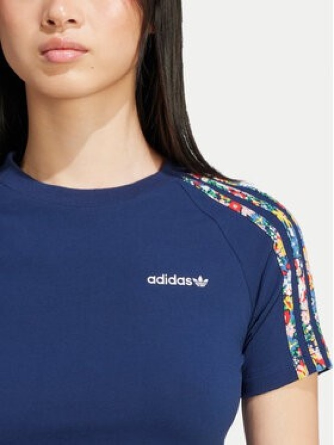 adidas T-Shirt Liberty London 3-Stripes Infill Baby JC7788 Granatowy Slim Fit