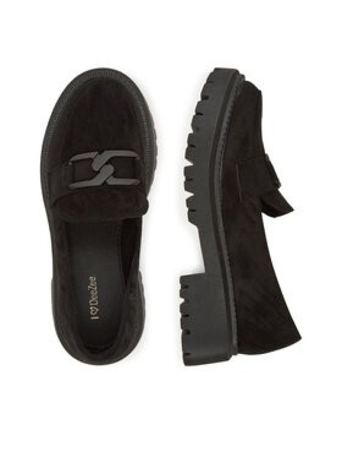 DeeZee Loafersy LE601-5 Czarny
