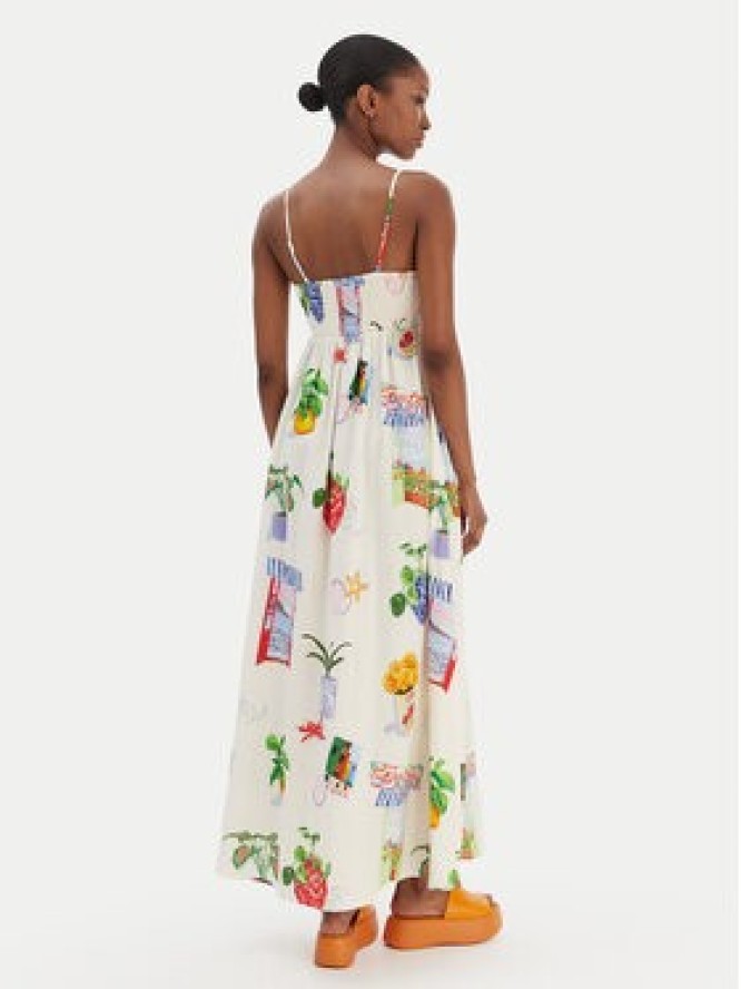 Seafolly Sukienka letnia La Boca 55597-DR Écru Regular Fit