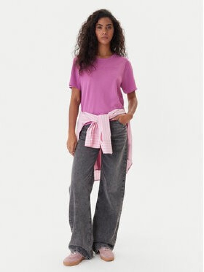 Kappa T-Shirt Frega 351M1KW Fioletowy Regular Fit