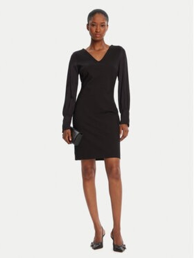 Armani Exchange Sukienka dzianinowa XW000756 AF16136 UC001 Czarny Slim Fit