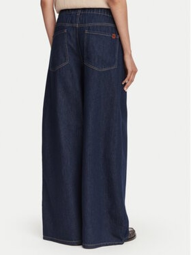 Weekend Max Mara Jeansy Zattera 2625186031 Granatowy Wide Leg