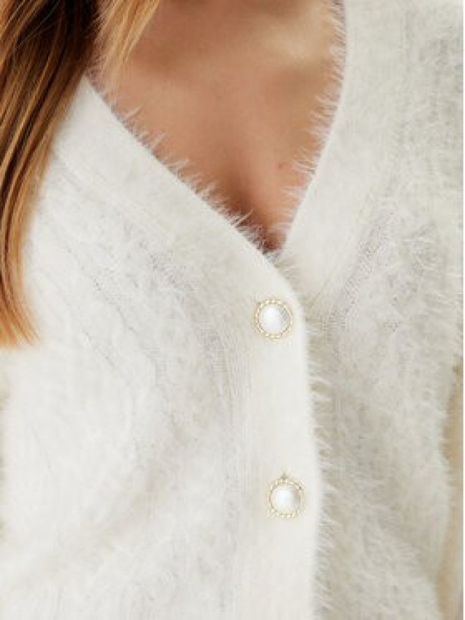 Guess Kardigan W5BR0D Z3BH0 Écru Relaxed Fit