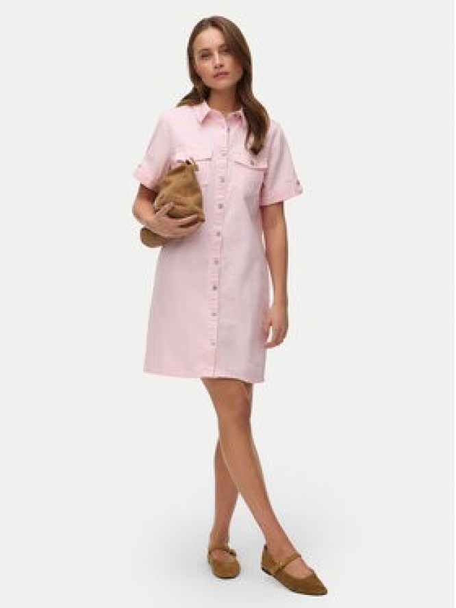 Vero Moda Sukienka jeansowa Jennie 10309665 Różowy Regular Fit