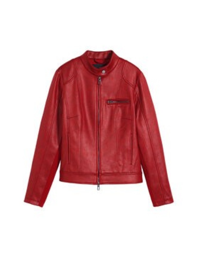 Desigual Kurtka skórzana 25SWEW46 Czerwony Regular Fit