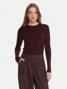 Kontatto Sweter 3M0809C Brązowy Slim Fit