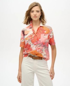 superdry Koszula Beach Resort z wiskozy – Kam Coral