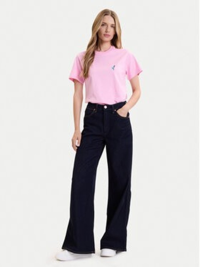 adidas T-Shirt House of Tiro Graphic JV8524 Różowy Regular Fit