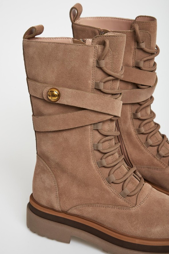 Trapery damskie skórzane TWINSET