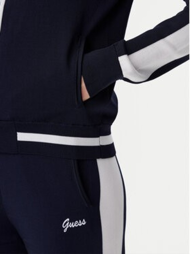 Guess Bluza V5GQ01Z3D60 Granatowy Regular Fit