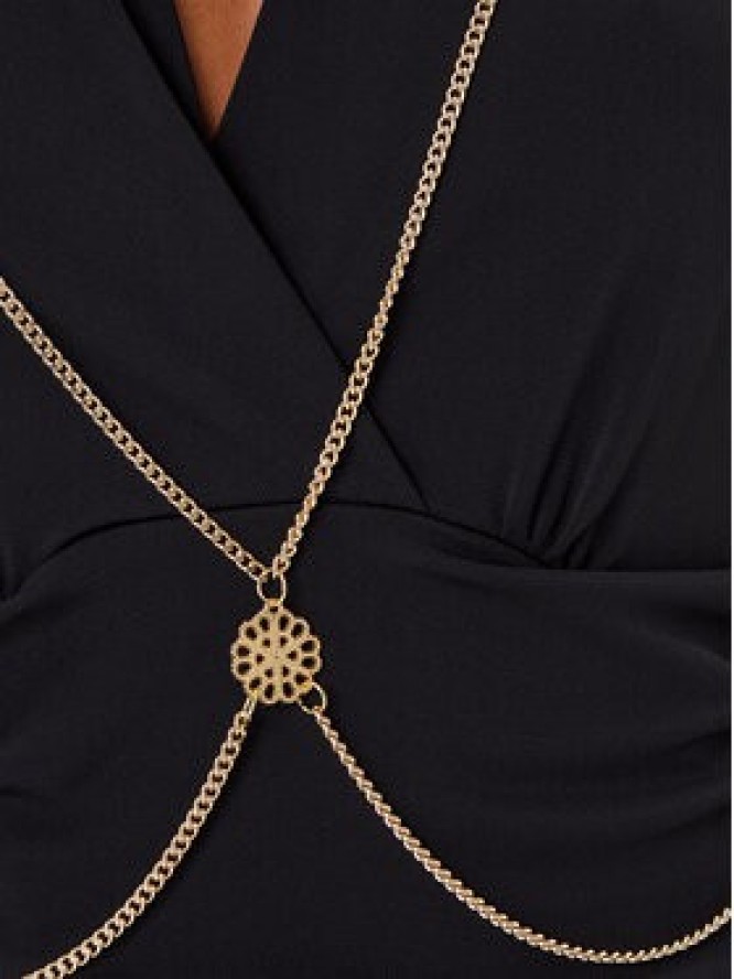 Rinascimento Sukienka koktajlowa CFC0020146002 Czarny Slim Fit