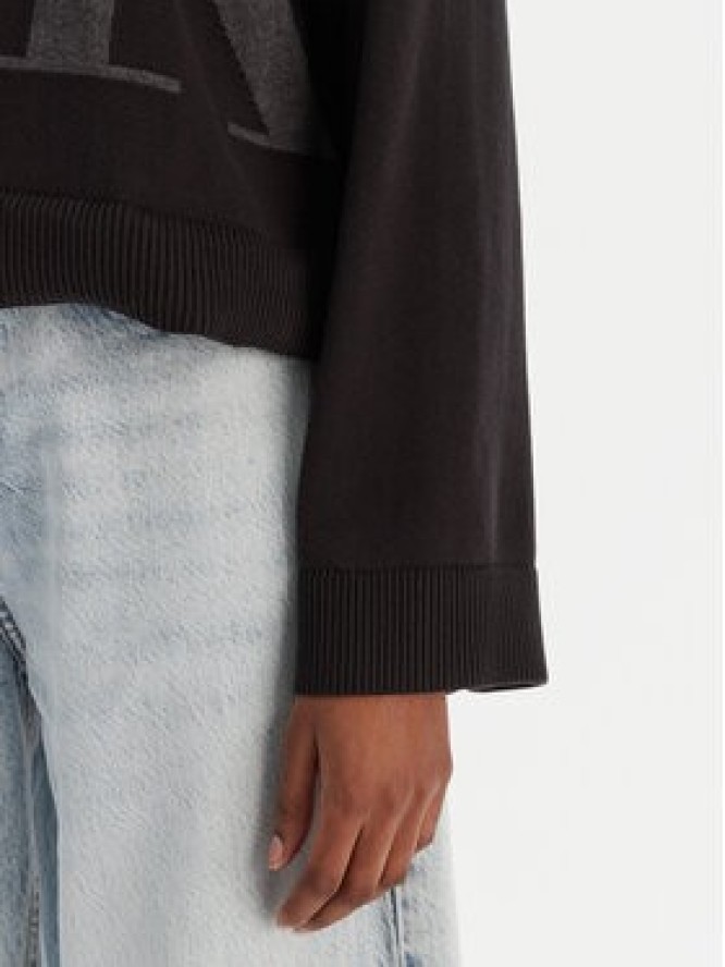 Calvin Klein Jeans Sweter Smooth LV047E304G Czarny Regular Fit