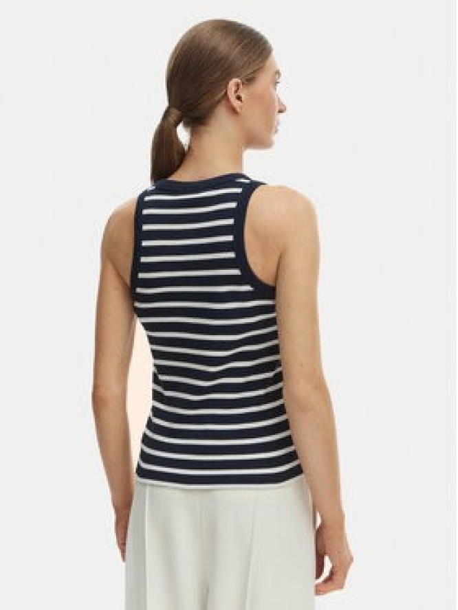 Tommy Hilfiger Top WW0WW49251 Granatowy Slim Fit