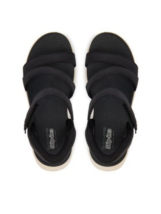 Skechers Sandały Go Walk Glide-Step 2.0 Sandal 141269/BKW Czarny