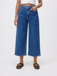 Jeansy culotte - niebieski