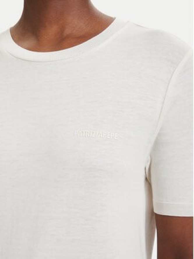 Patrizia Pepe T-Shirt 2M4542/J419-W417 Kremowy Regular Fit