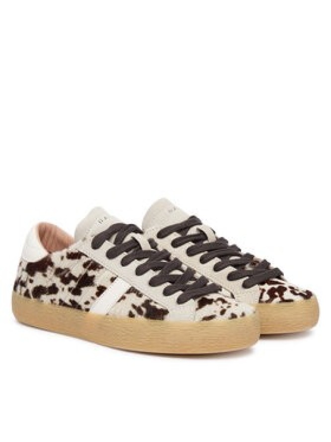 D.A.T.E. Sneakersy Hill Low Pony Cow W451-HL-PN Beżowy
