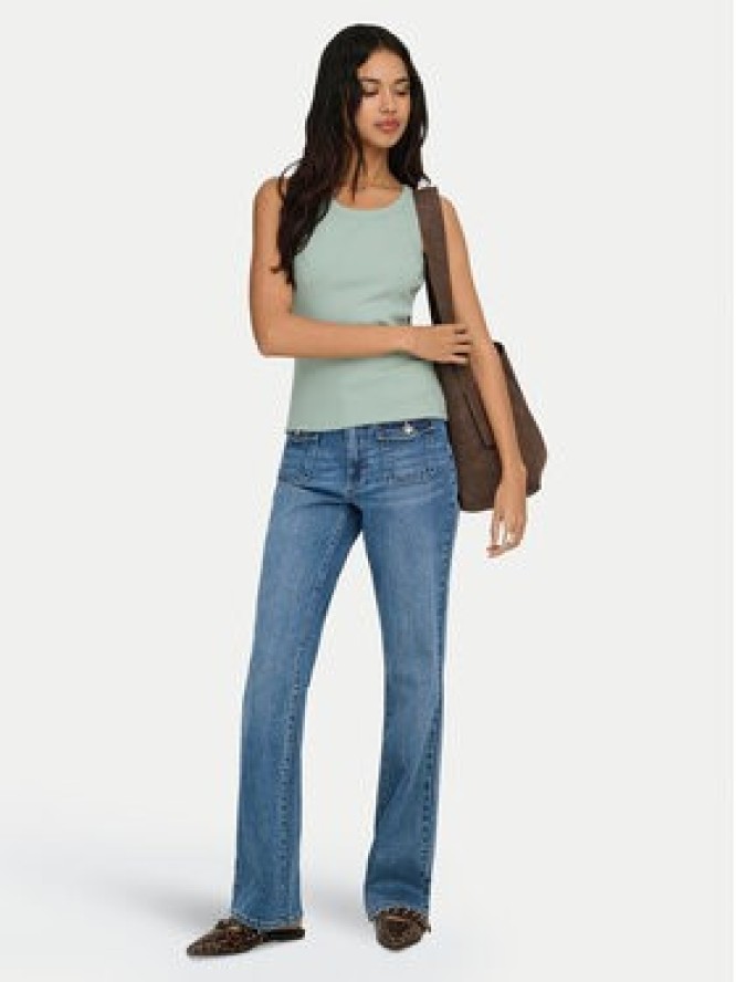 ONLY Top Val 2-Way 15371705 Zielony Slim Fit