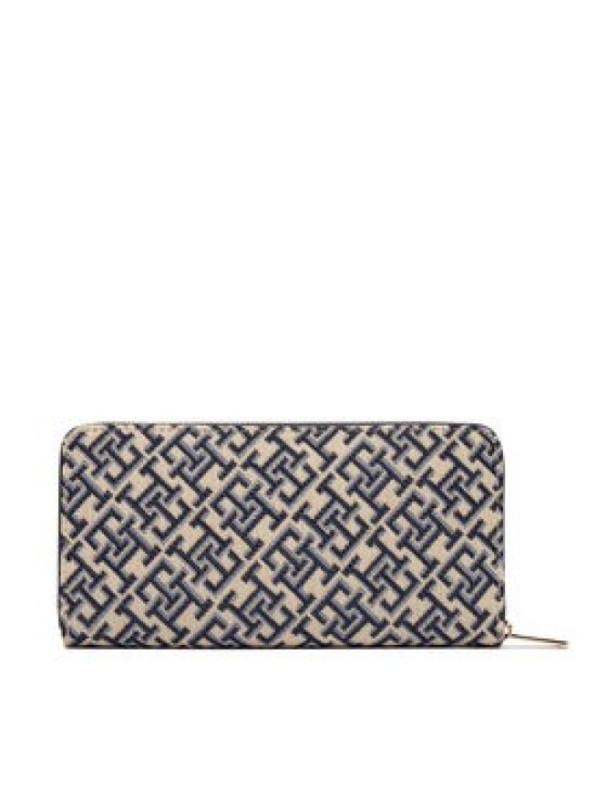 Tommy Hilfiger Portfel Th Icon Lrg Za Jacquard AW0AW18796 Granatowy