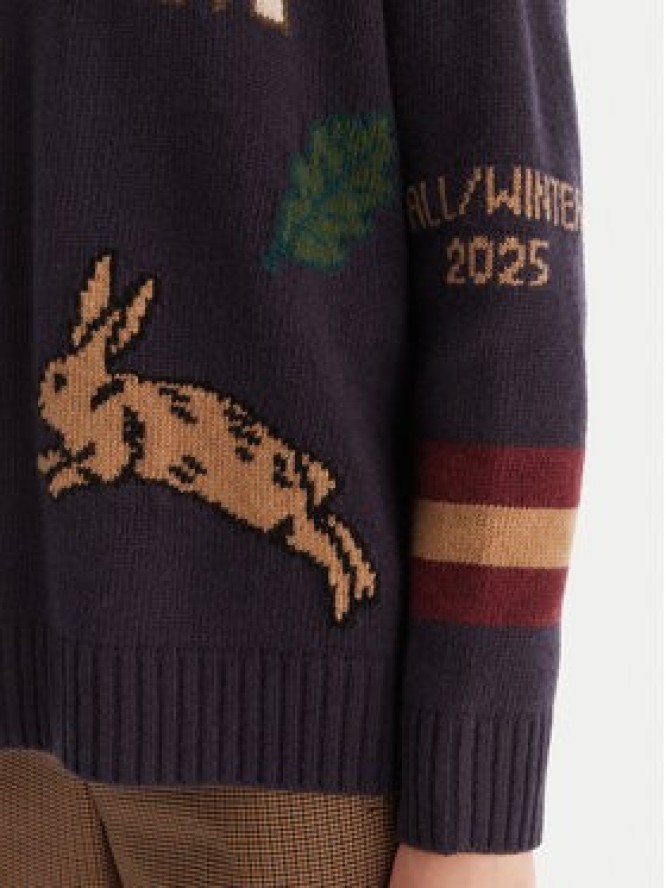 Weekend Max Mara Sweter Pavidi 2525366262 Granatowy Oversize