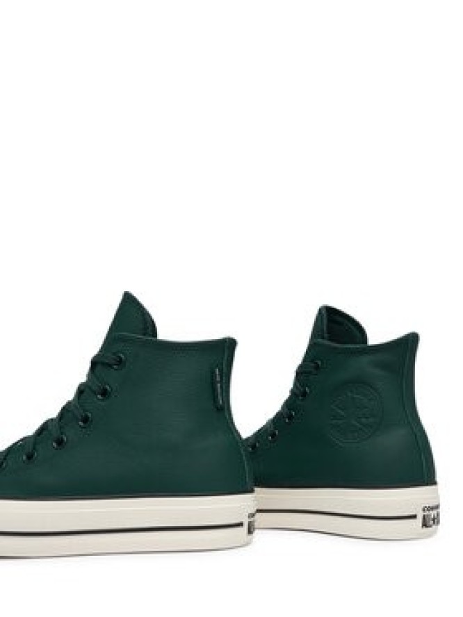 Converse Trampki Chuck Taylor All Star Lift Platform Water-Repellent A18393C Zielony ciemny