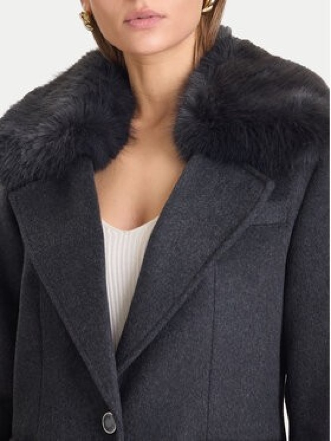 Guess Płaszcz wełniany W5BL19 W2642 Szary Regular Fit